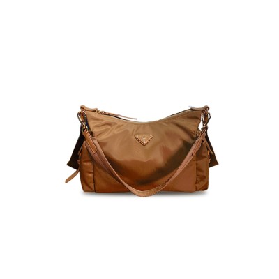 PRADA EXPLORE LARGE RE-NYLON AND LEATHER BAG 1BC264 (32*22*11.5cm) 